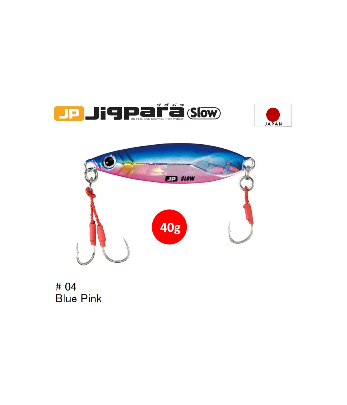 MC Major Craft Jigpara Slow JPSlow-40 Metal Jig Yem 40 gr #Blue Pink 04MAJOR CRAFT