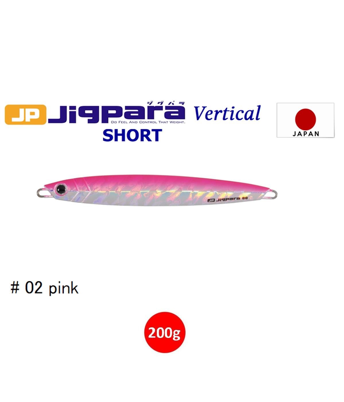 MC Major Craft Jigpara Vertical Short JPV-200 Metal Jig Yem 200 gr #Pink 02MAJOR CRAFT