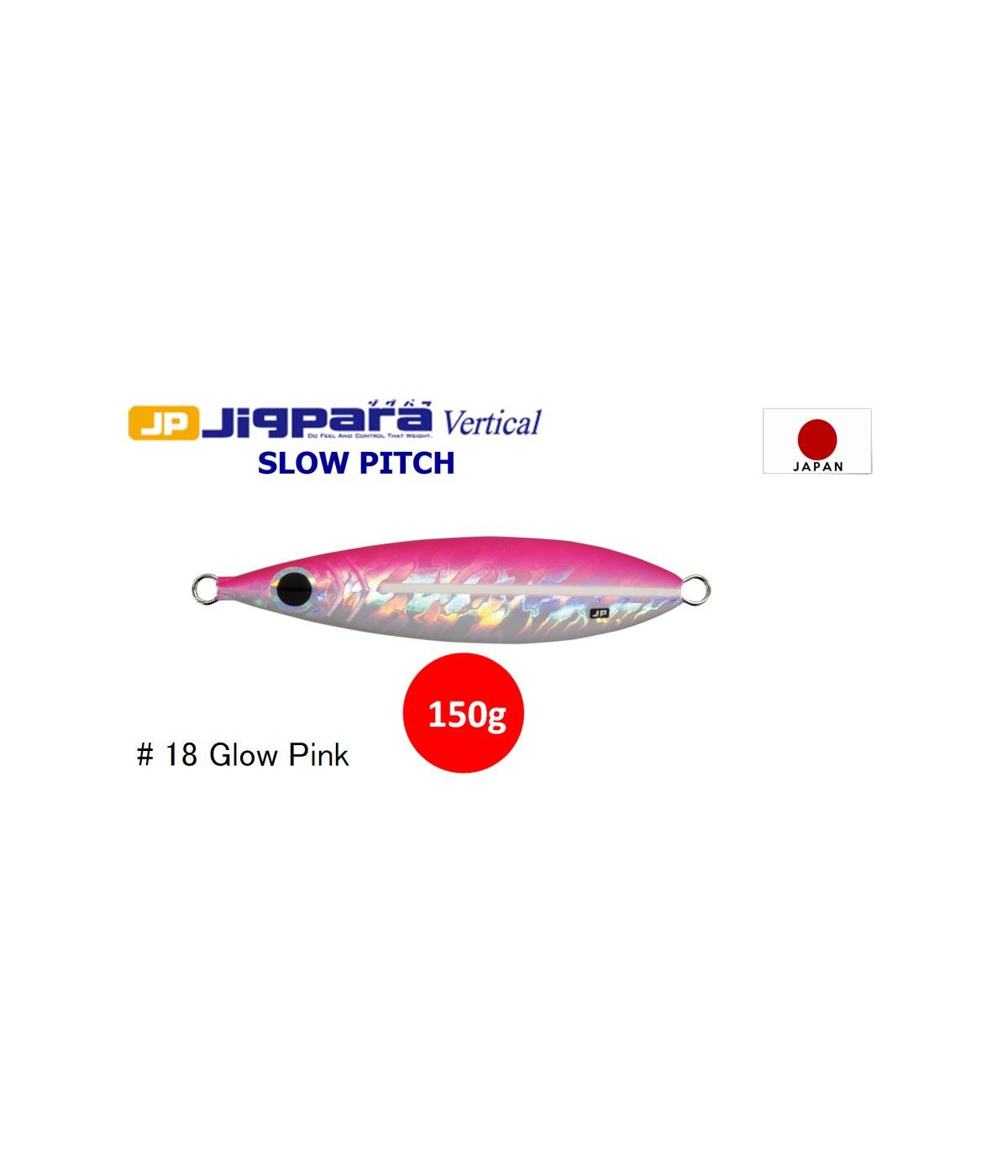 MC Major Craft Jigpara Vertical Slow Pitch Jig JPVSP-150gr Metal Yem 150 gr #GLOW PİNK 18MAJOR CRAFT