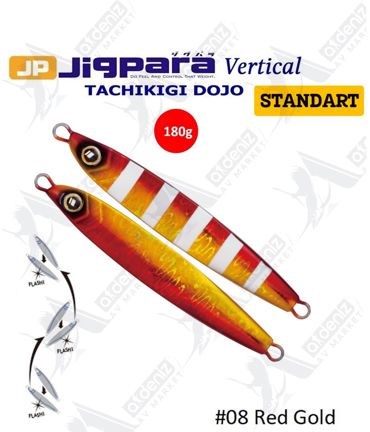 MC Major Craft Jigpara Vertical Tachikigi Dojo Standart TJD-ST-180 gr Jig Yem #Red Gold 008MAJOR CRAFT