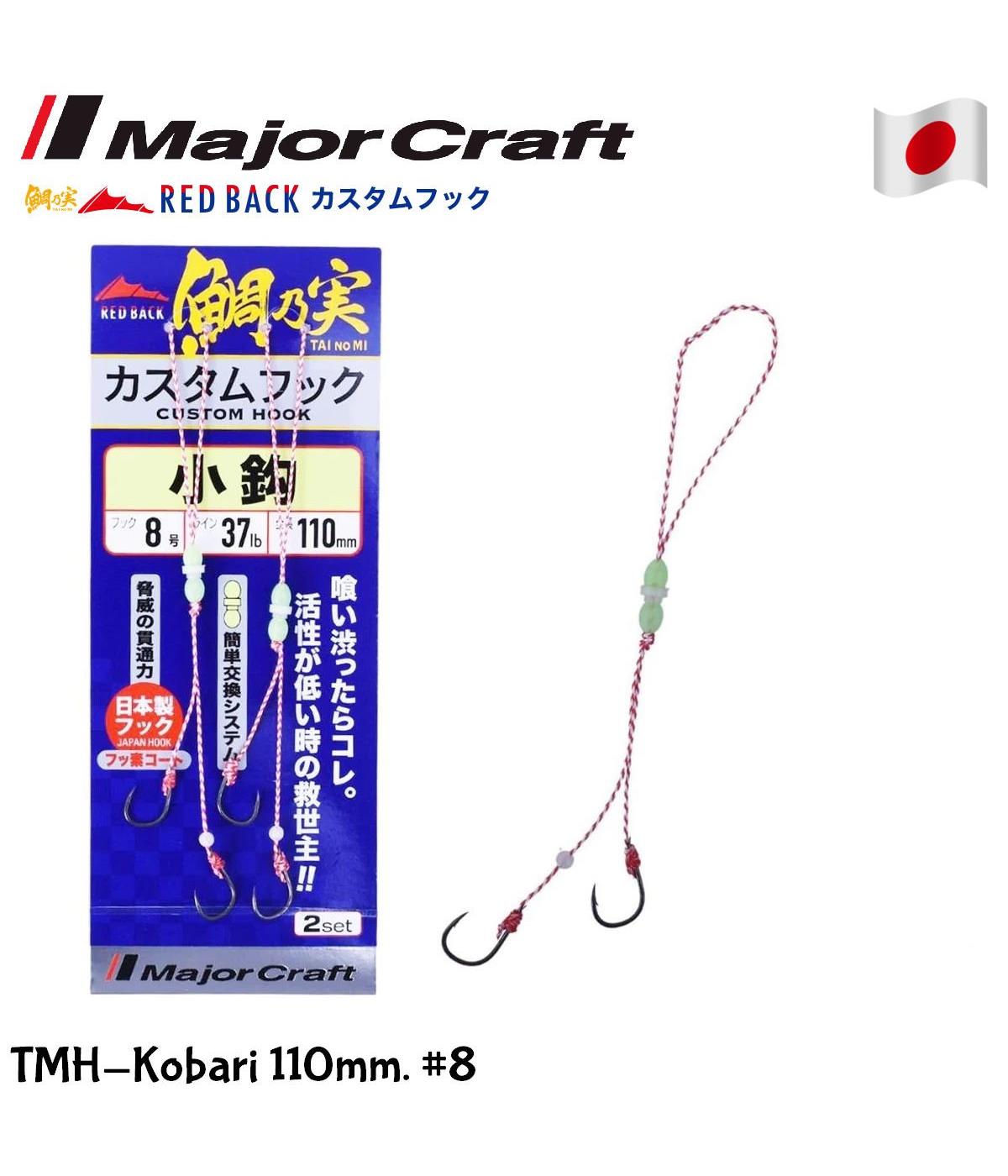 MC Major Craft Red Back Çiftli Tai Rubber Asist İğne TMH-KOBARI #8 110mmMAJOR CRAFT