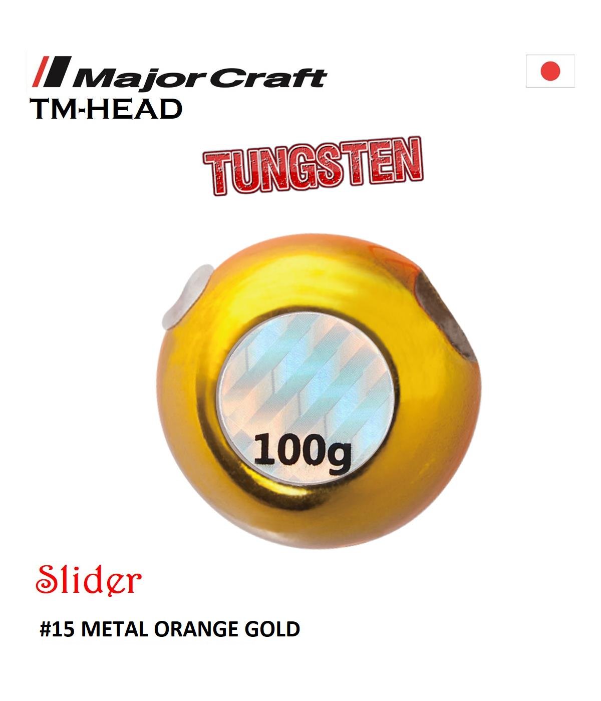 MC Major Craft TMTG-Tungsten Head Slider 100g #15 Metal Orange GoldMAJOR CRAFT
