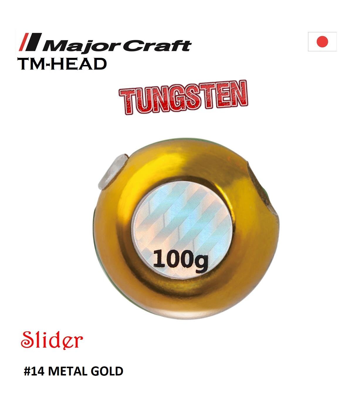 MC Major Craft TMTG-Tungsten Head Slider 100g #14 Metal GoldMAJOR CRAFT