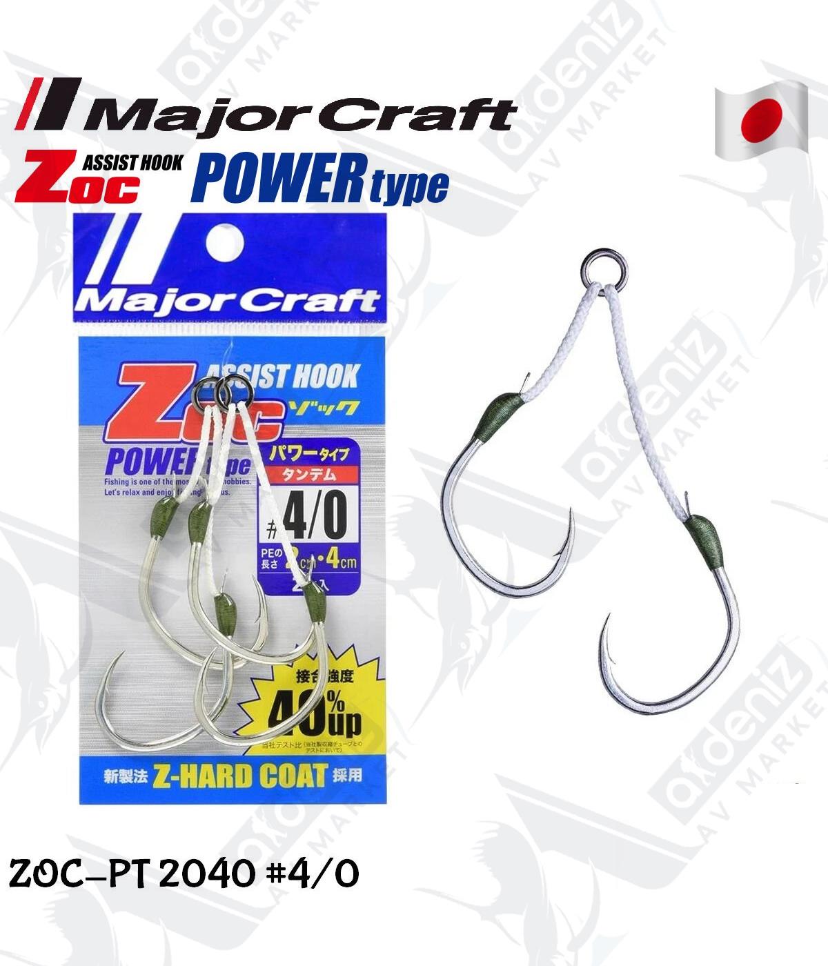 MC Major Craft ZOC-PT-2040 Power Type Çiftli Asist İğne #4/0MAJOR CRAFT