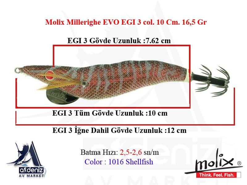 Millerighe EVO Egi 3.0 10 Cm. 16,5 Gr. #1016 Shellfish