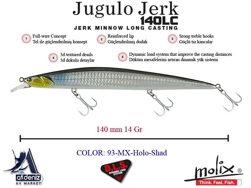 Molix Jugulo Jerk 140LC Suspending 14 Cm 14 Gr #168 Cefalo