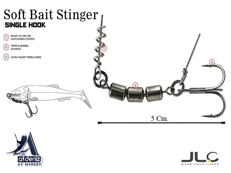 Molix Soft Bait Stinger-Single Hook Size:4 (2pcs)