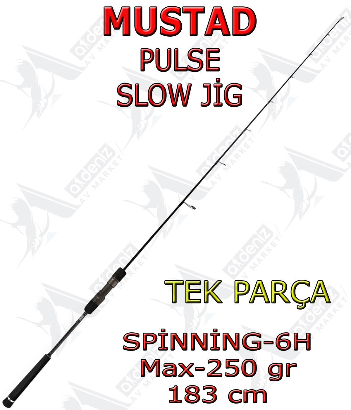 Mustad Pulse Jigging Max-250gr Spinning-H 6'0'' 183 Cm Tek Parça Jig Olta KamışıMUSTAD