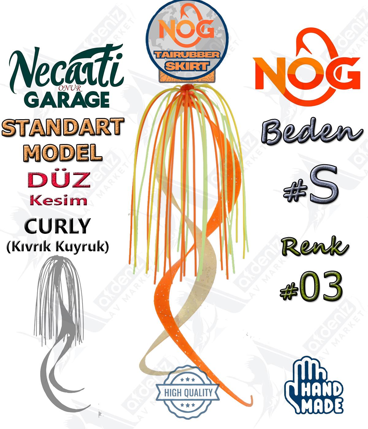 NOG Standart Tai Rubber Skirt Düz Kesim Curly Kuyruk Yedek Etek #03 SNOG Necati Onur Garage