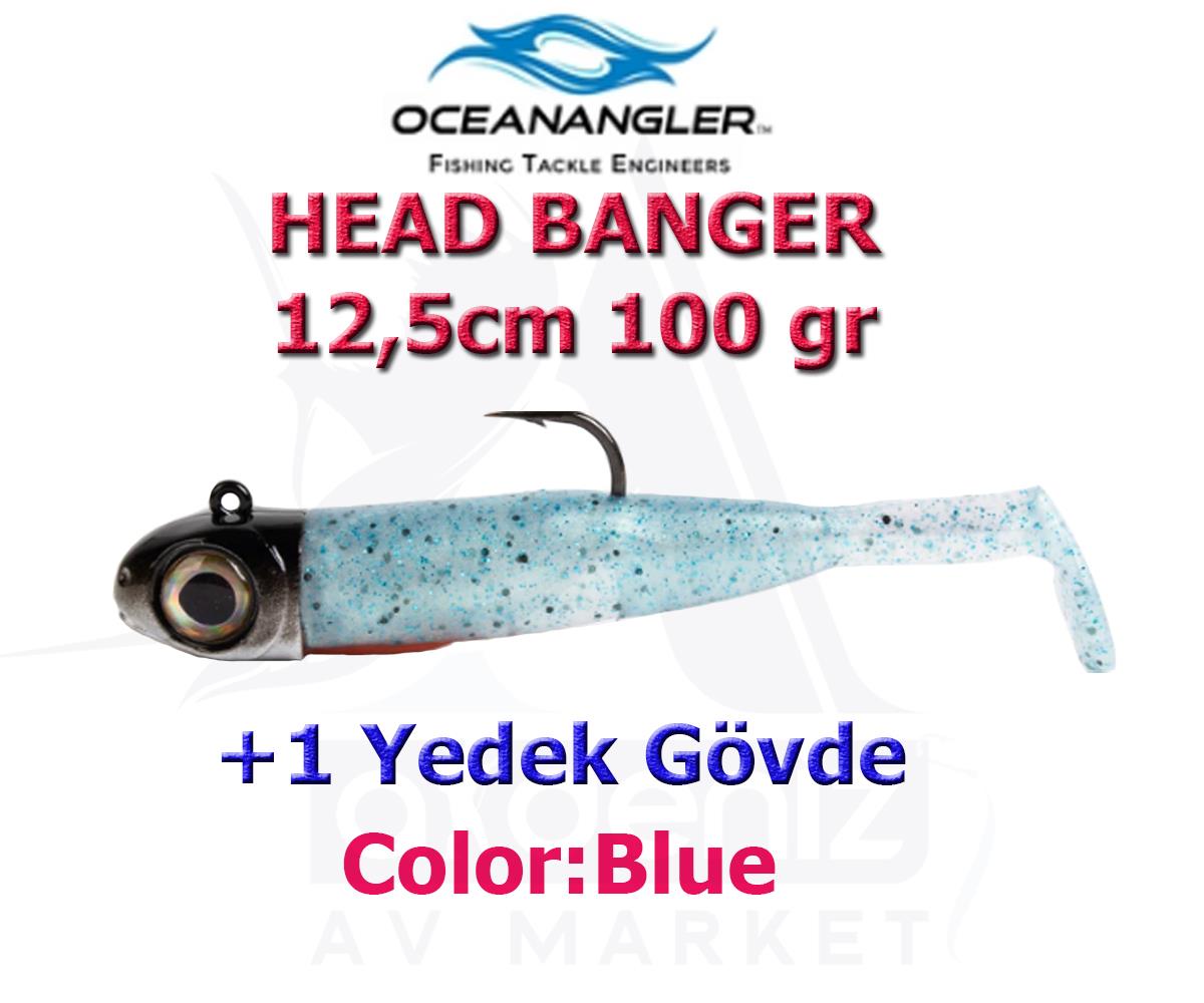 Ocean Angler Head Banger 125mm 100gr Combo +1 Yedek Gövde #BlueOCEAN ANGLER