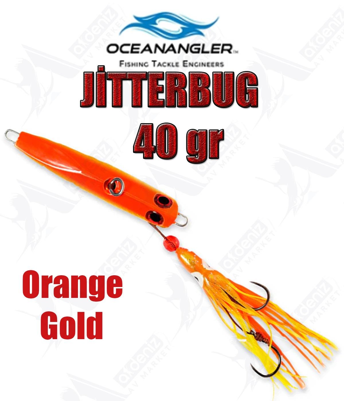 Ocean Angler Jitterbug 40 Gr İnchiku Jig Suni Yem #Orange/GoldOCEAN ANGLER