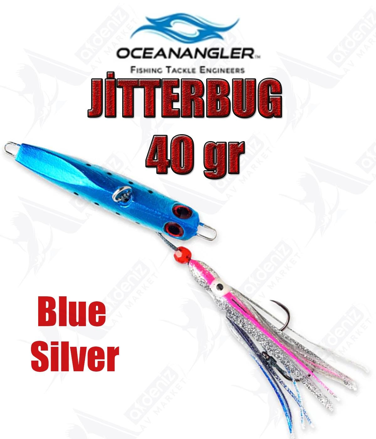 Ocean Angler Jitterbug 40 Gr İnchiku Jig Suni Yem #Blue/SilverOCEAN ANGLER