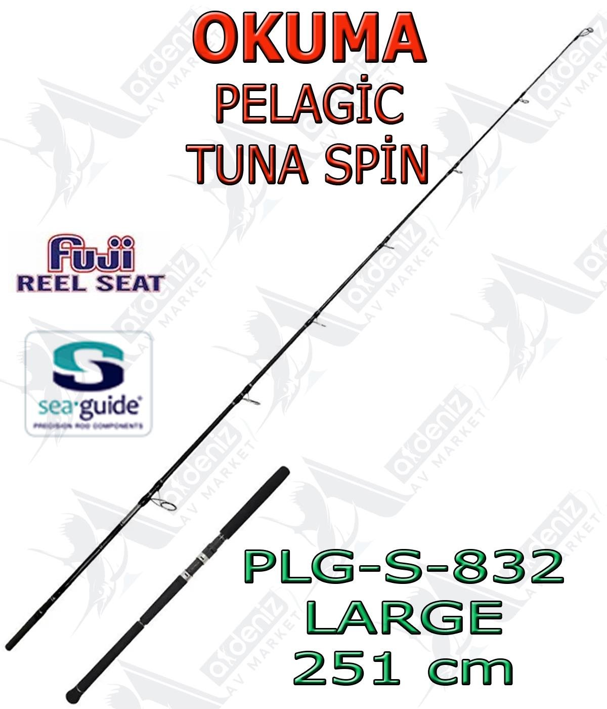 Okuma Pelagic Tuna Spin 8' 3'' 251cm Large 1+1 Parça Olta KamışıOKUMA