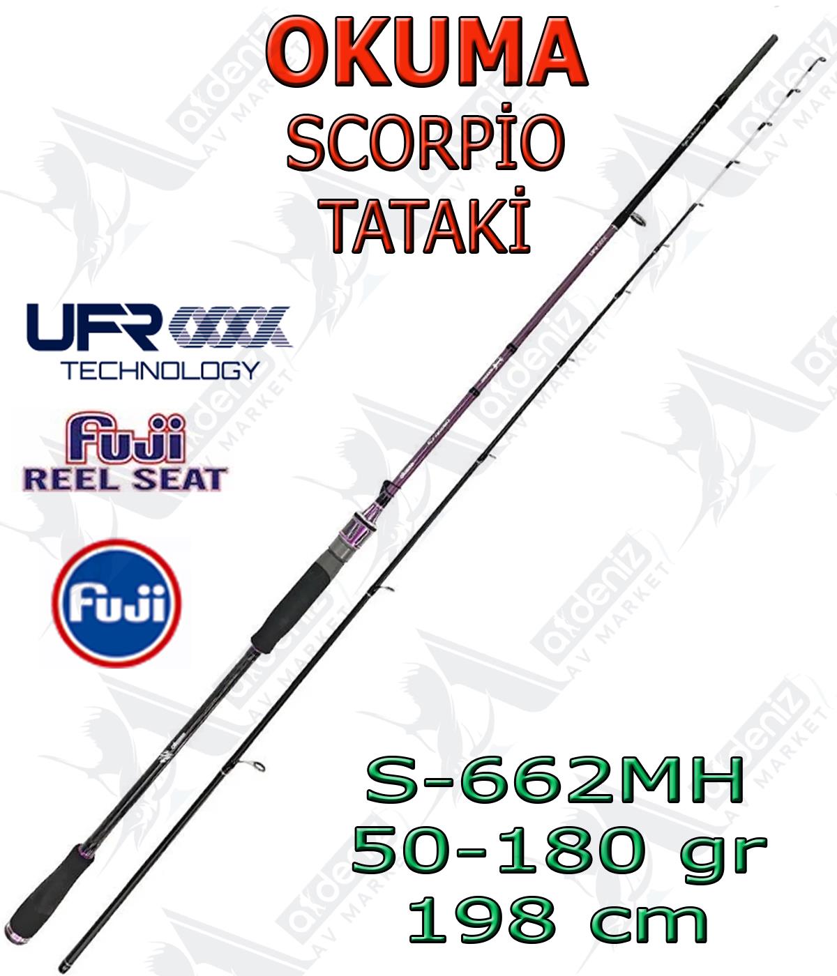 Okuma Scorpio Tataki 6' 6'' 198 Cm 50-180Gr 2 Parça Tekne Olta KamışıOKUMA