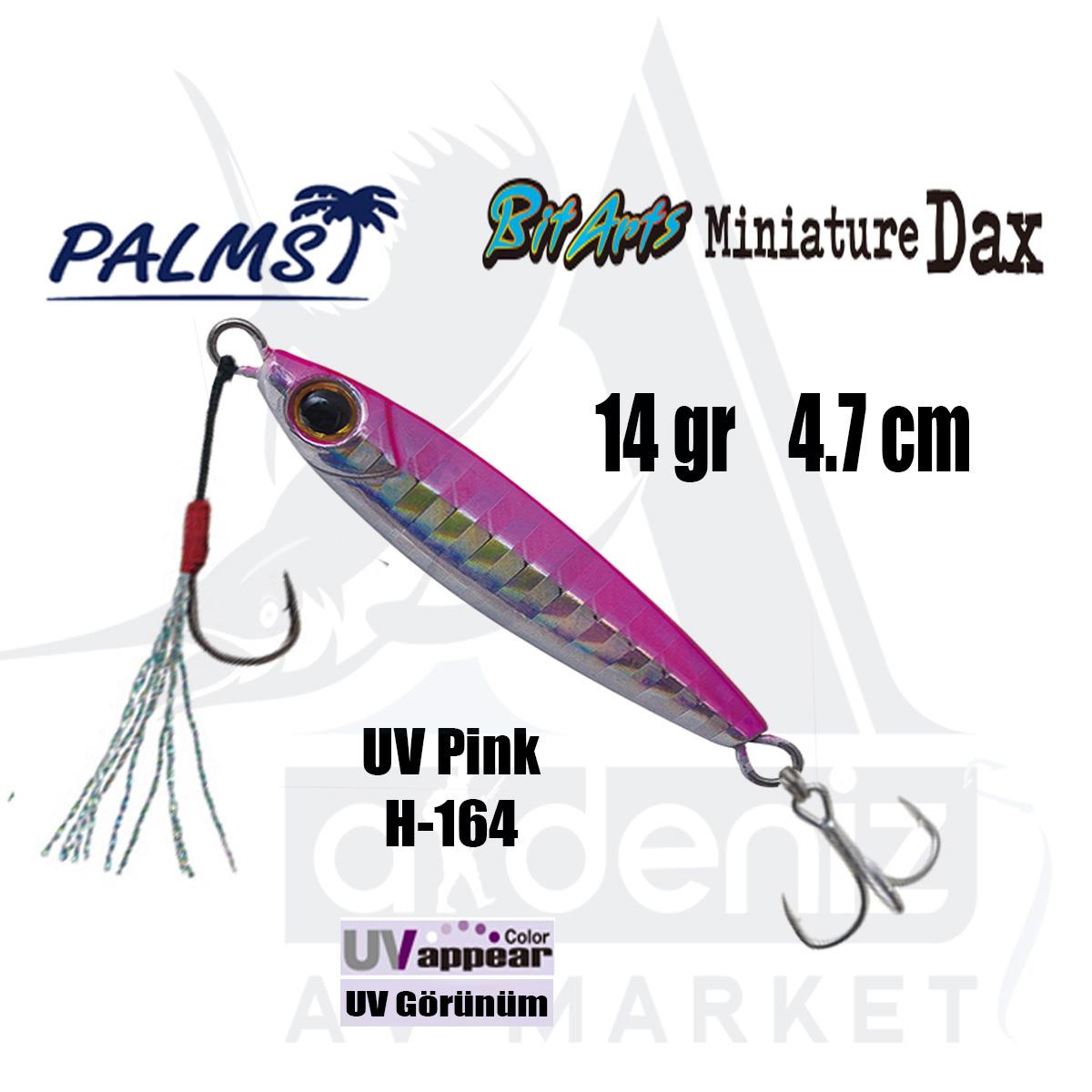 PALMS Bit Arts Miniature Dax 14gr 4.7cm Jig Yem Color: H-164 UV PinkPALMS
