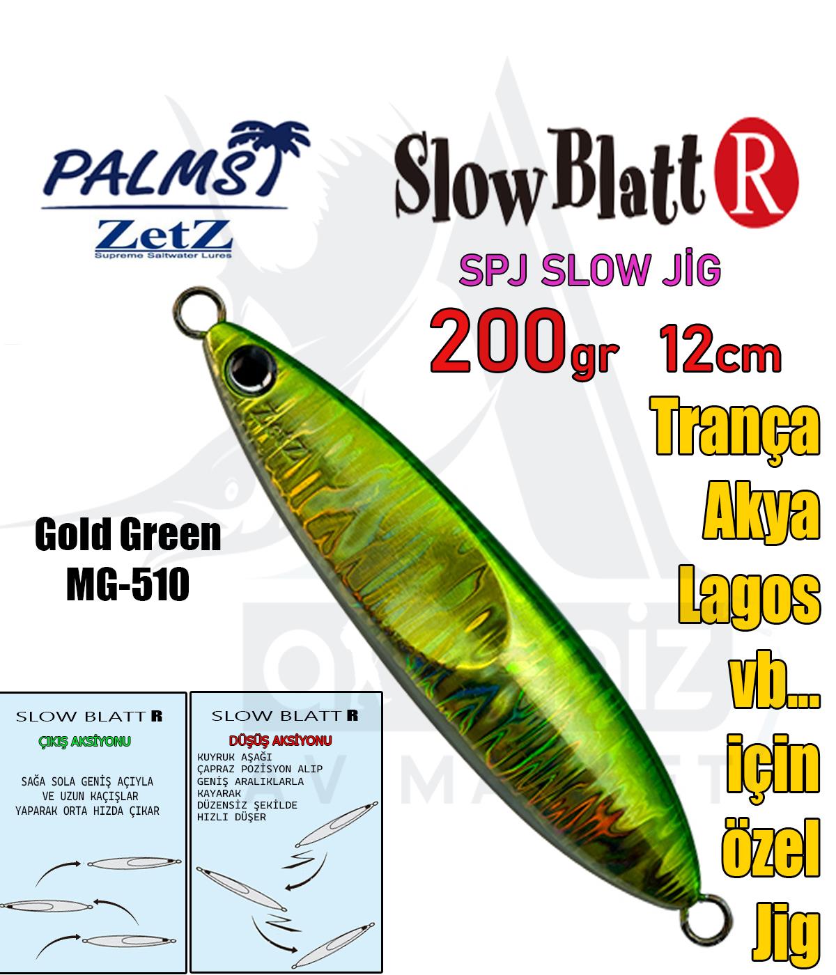 PALMS Zetz Slow Blatt R Jig 12cm 200gr MG510 SahtePALMS