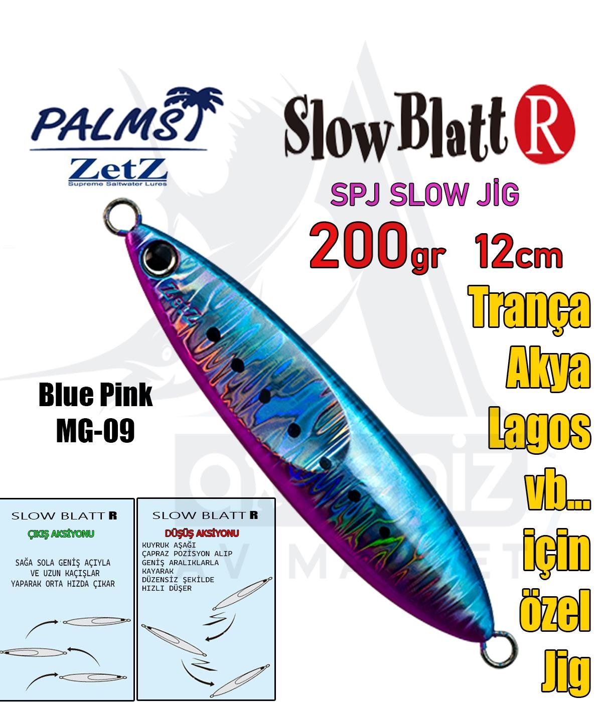 PALMS Zetz Slow Blatt R Jig 12cm 200gr MG09 SahtePALMS