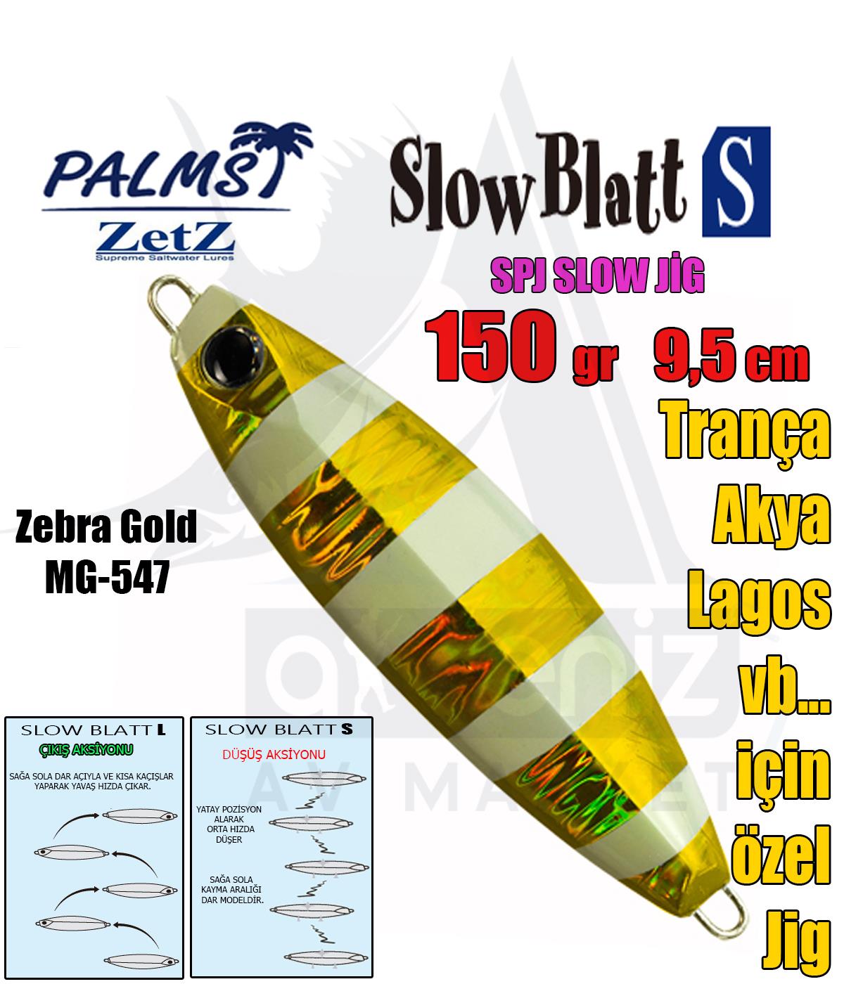 PALMS Zetz Slow Blatt S Jig 150gr 9,5cm MG-547PALMS