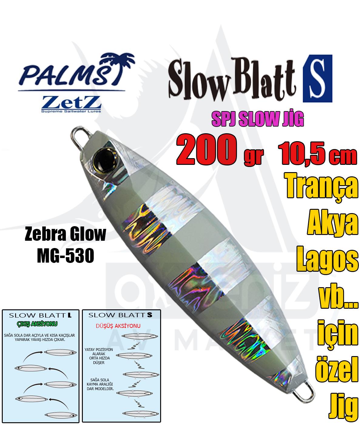 PALMS Zetz Slow Blatt S Jig 200gr 10,5cm MG-530PALMS