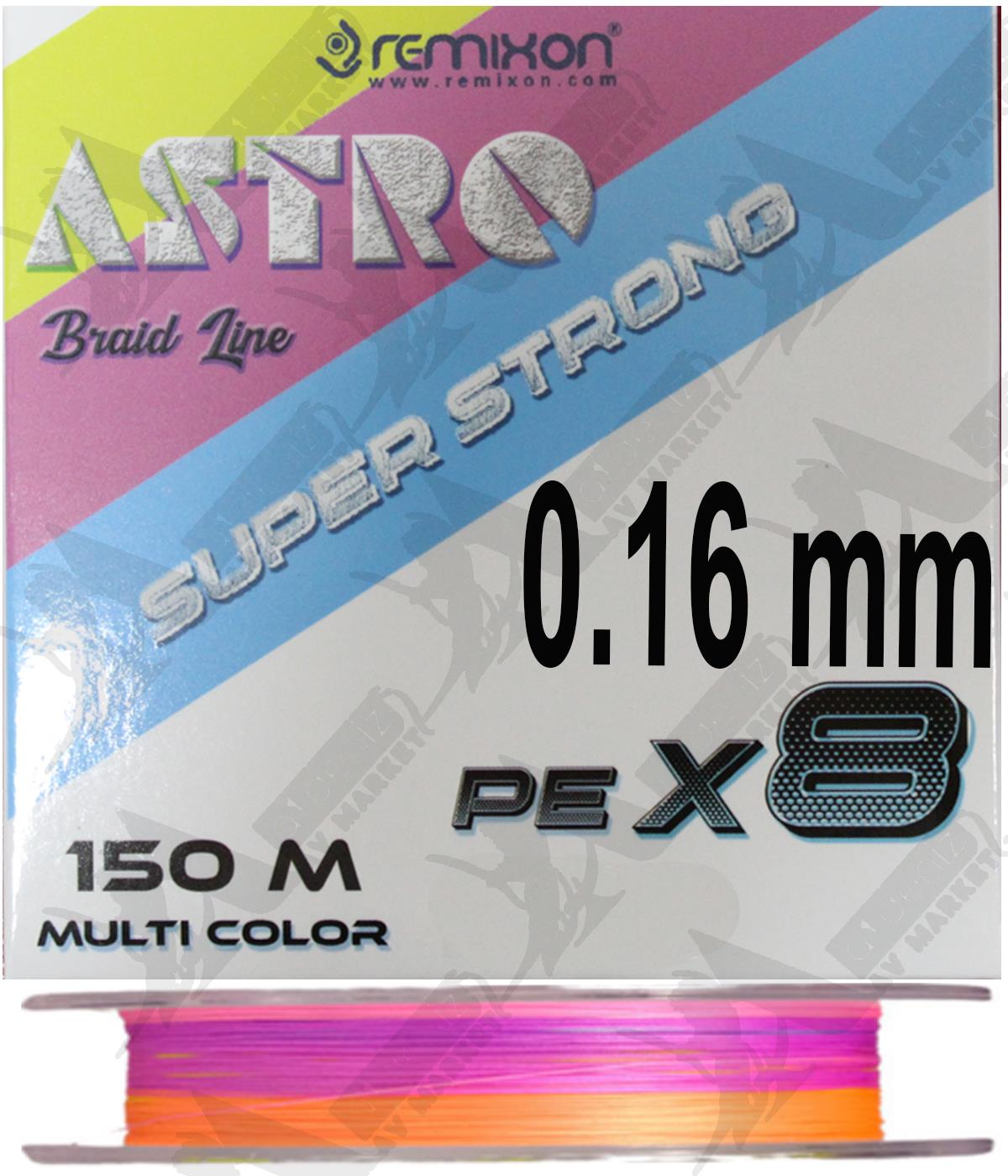 Remixon Astro 8x 0.16 mm 150mt Multi Color İp MisinaREMİXON