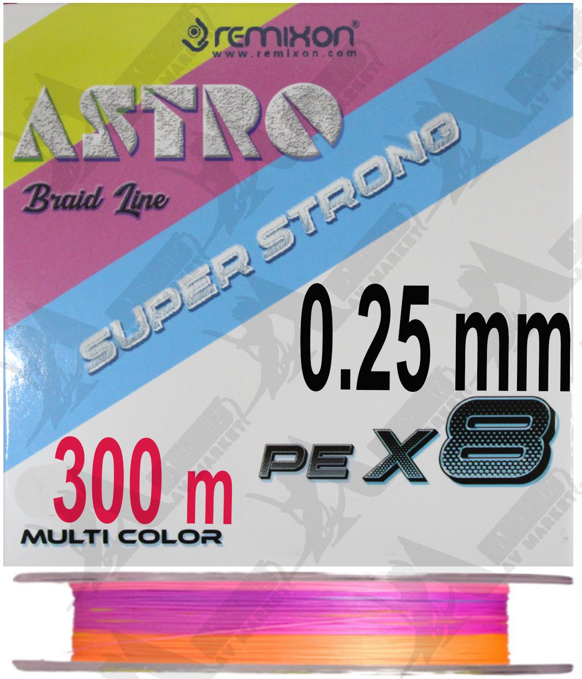 Remixon Astro 8x 0.25 mm 300mt Multi Color İp MisinaREMİXON