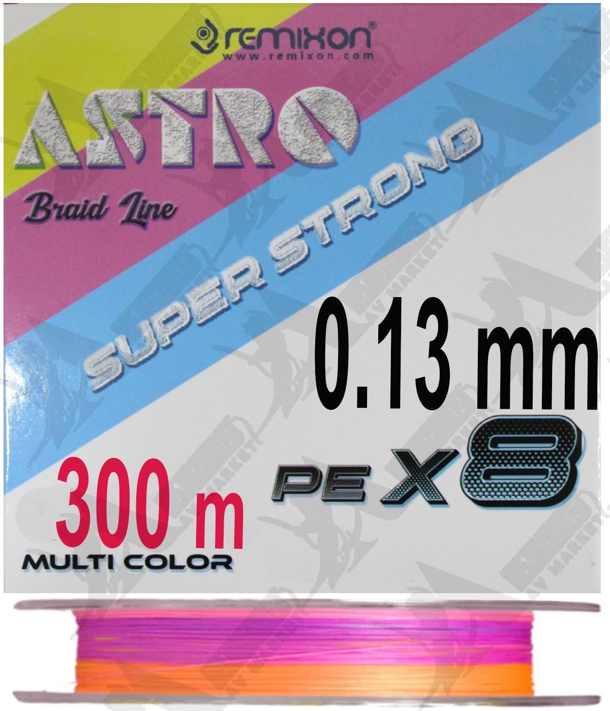Remixon Astro 8x 0.13 mm 300mt Multi Color İp MisinaREMİXON