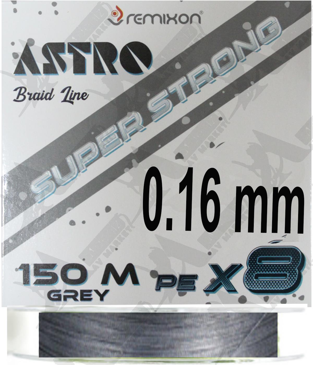 Remixon Astro 8X 0.16 MM 0.8Pe 150 Mt Grey (Gri) İp MisinaREMİXON