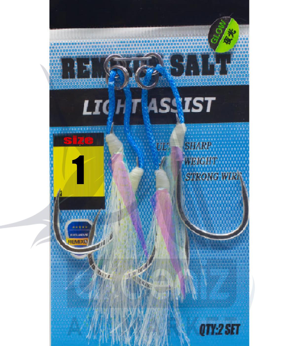 Remixon Double (çiftli) Nickel Bağlanmış Jig Assist İğnesi (2 li paket) No:1REMİXON