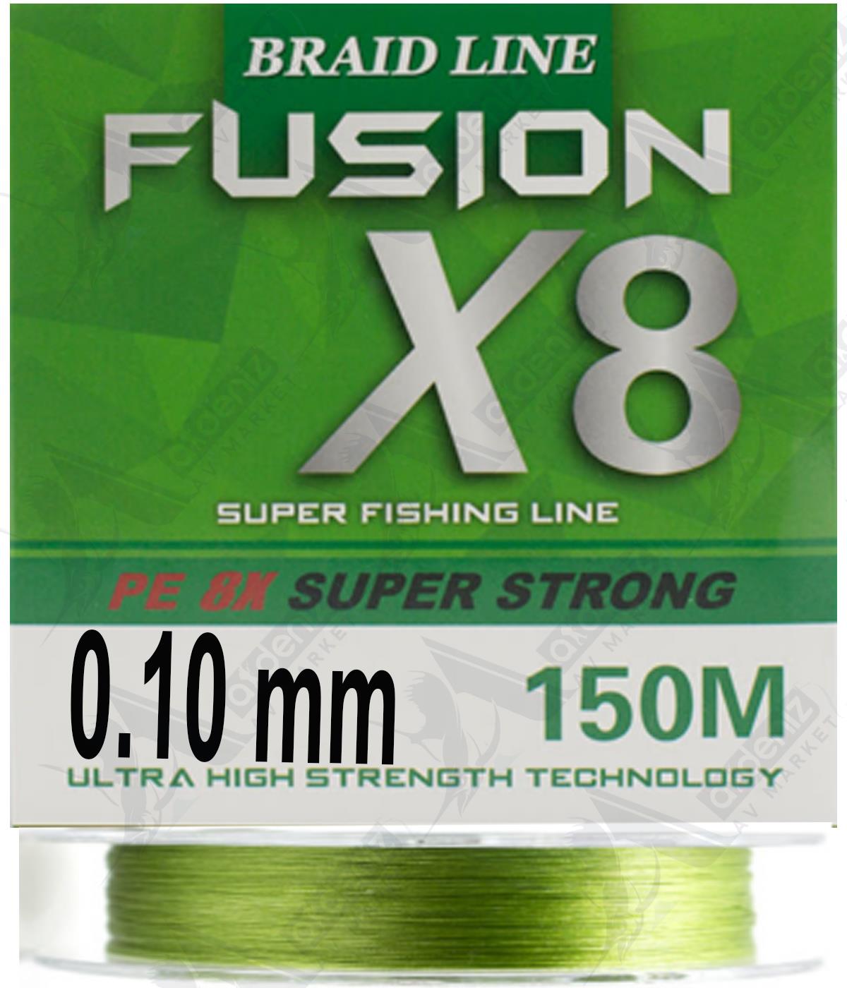 Remixon Fusion X8 0.10 mm Örgü İp Misina 150mt (Yeşil)REMİXON