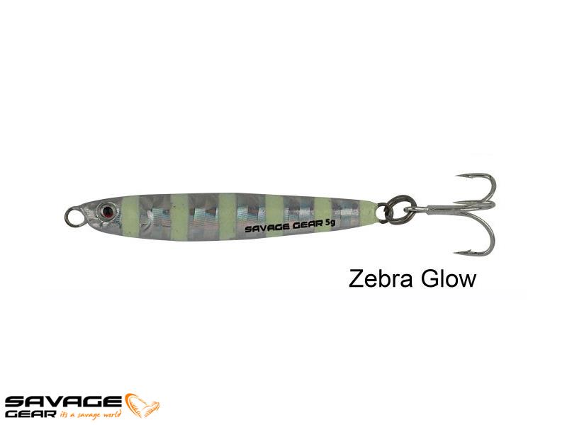 Savage gear 3D Slim Minnow 5 gr 4,6 cm Jig Suni Yem #Glow Zebra
