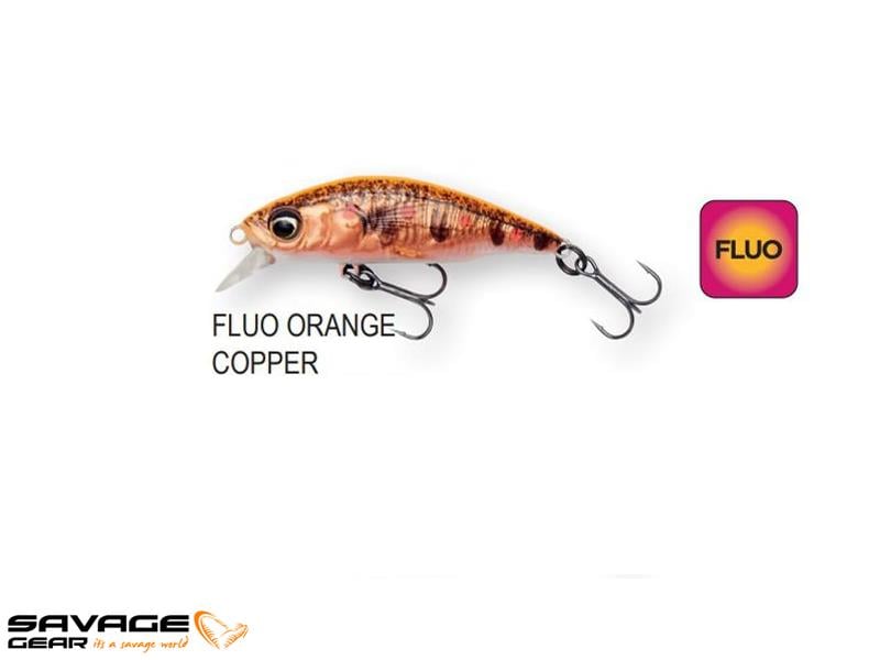 Savage gear 3D Sticklebait Twitch 5.5cm 7 gr Suni Yem #Fluo Orange Copper