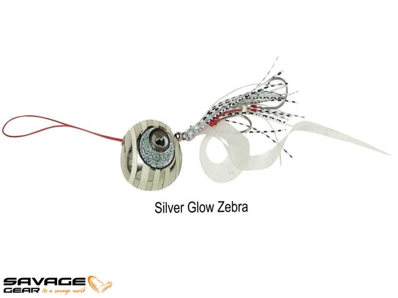 Savage gear Cuttle Eye 100 Gr Suni Yem #Silver Glow Zebra