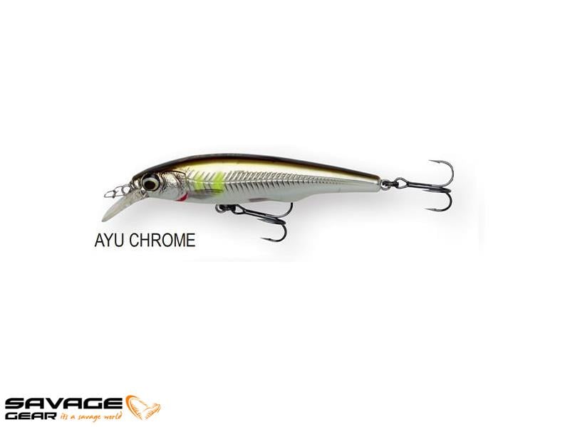 Savage Gear Gravity Twitch SR 8.3 cm 10 gr Suspending #Ayu Chrome