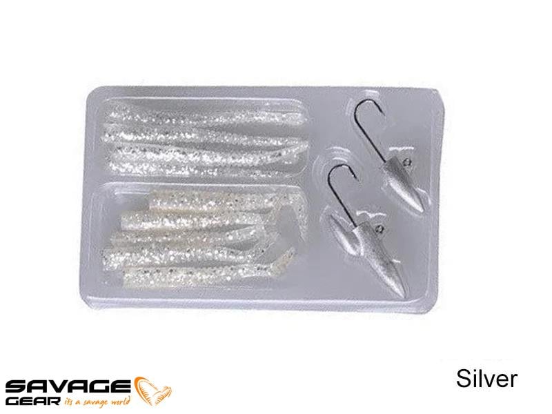 Savage gear Lrf Micro Sandeel Kit 12 Adet(1+1.5+5) Suni Yem #Silver