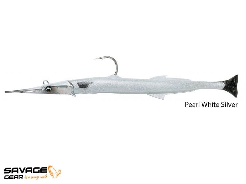 Savage gear Needlefish Pulsetail 2+1 30 cm 105g Suni Yem #Pearl White Silver