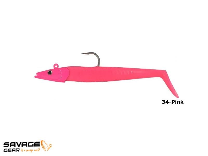 Savage gear Sandeel 12.5 cm 23 gr 2+1 Adet Suni Yem #Pink