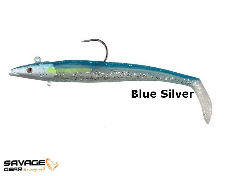 Savage gear Sandeel 20cm 150g 2+1 Adet Suni Yem #Blue Silver