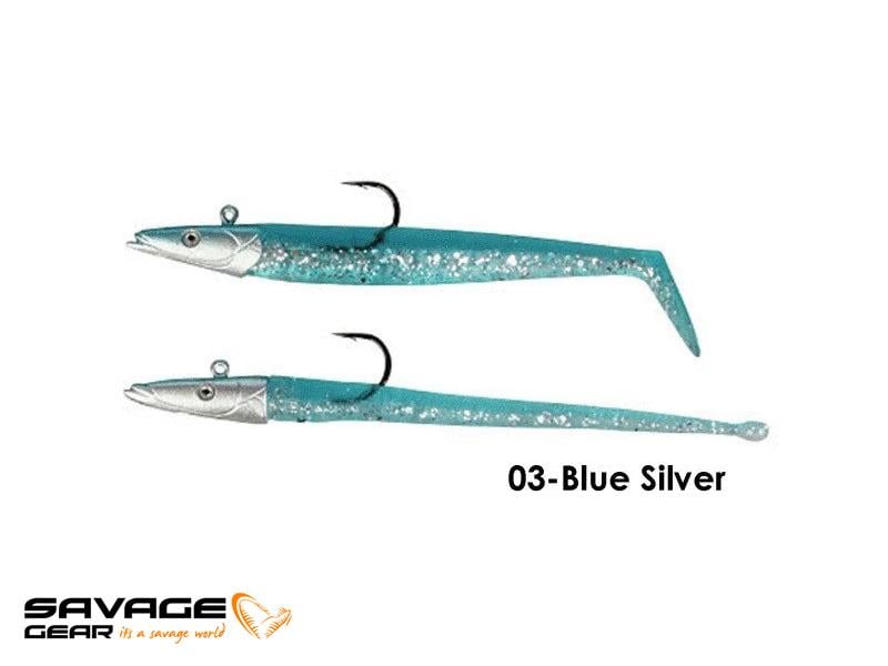 Savage gear Sandeel And Slug 10 cm 10 gr 4+2 Adet #03-Blue Silver