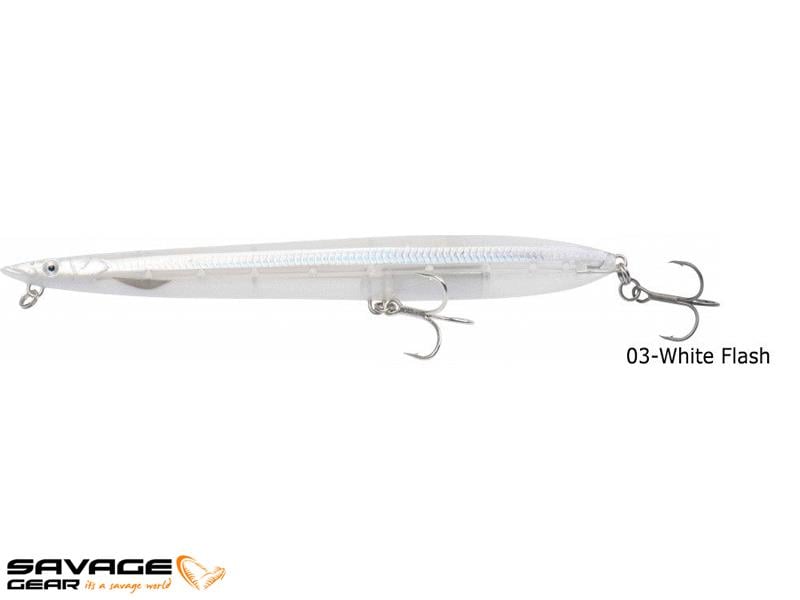 Savage gear Sandeel Surf Walker 125 10 gr Suni Yem #03-White Flash