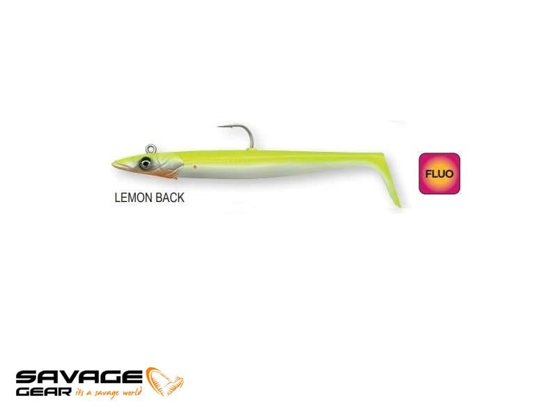 Savage Gear Sandeel V2 12 cm 22 gr 2+1 #Lemon Back