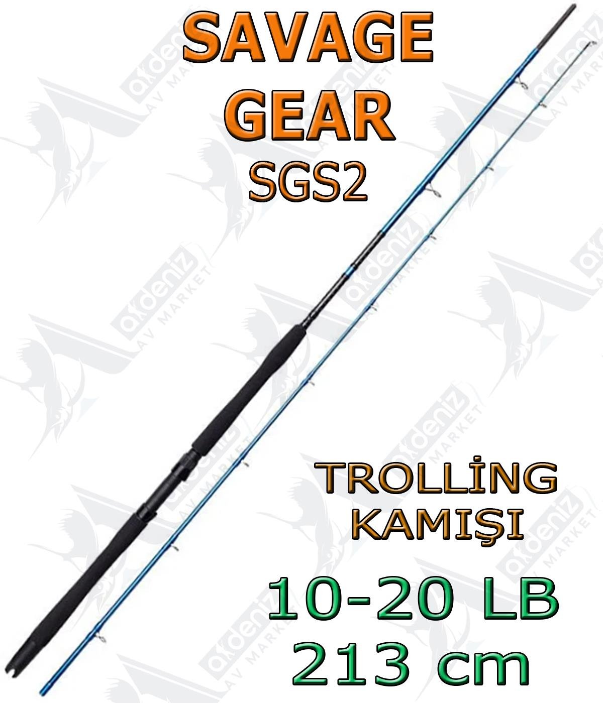 Savage Gear SGS2 Trolling Game Parabolic 12-20Lb 7'/2.13m (2 Parça) Olta KamışıSAVAGE  GEAR