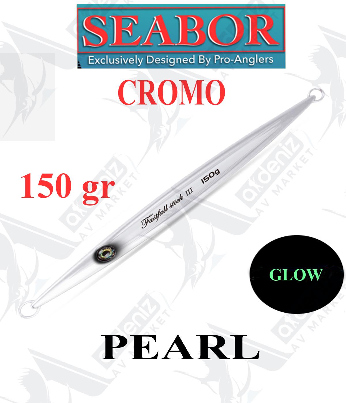 Seabor Cromo Metal Jig Sahte Yem SBR104 150gr #PEARLSEABOR
