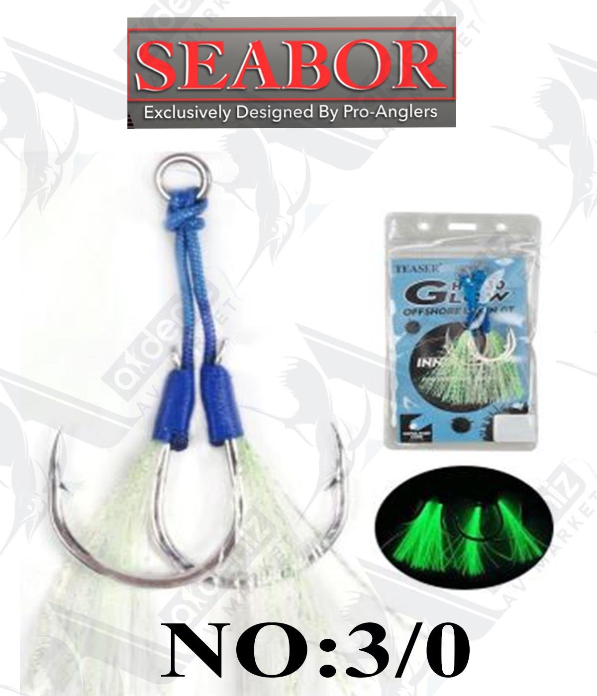 Seabor Double Jig Assist İğne 2 (Adet) SBR04 No:3/0SEABOR
