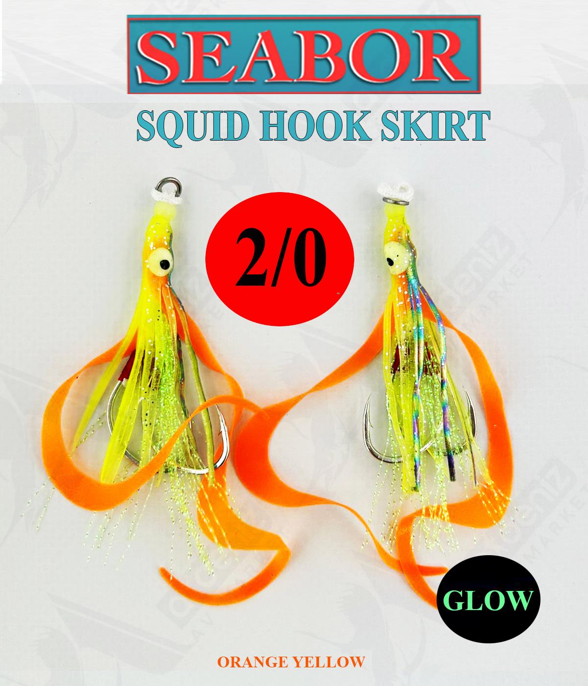 Seabor Squid Hook Skirt Asist İğne (2 adet) SBR03 No:2/0 #C3SEABOR