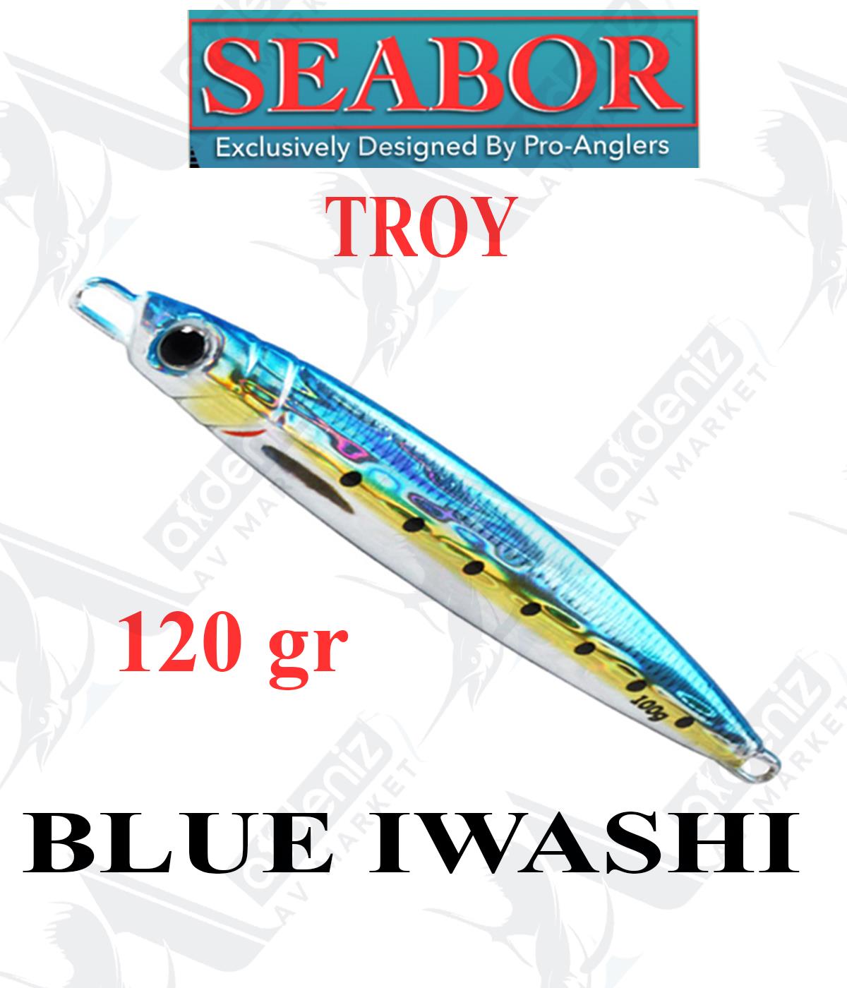 Seabor Troy Metal Jig Sahte Yem 120gr #BLUE IWASHISEABOR