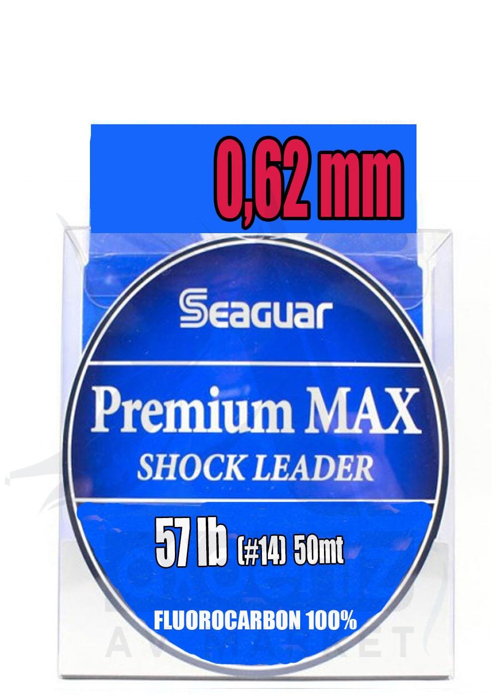 Seaguar Premium Max %100 FC Fluoro Carbon Shock Leader Misina 0.62 mm 50 mtSEAGUAR