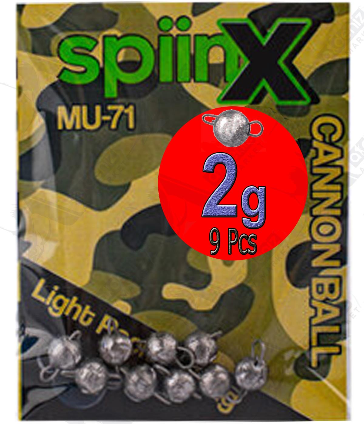 SpiinX Cannon Ball Jighead Ham (İğnesiz-Mafsallı) 9'lu Paket 2GrSPİİNX