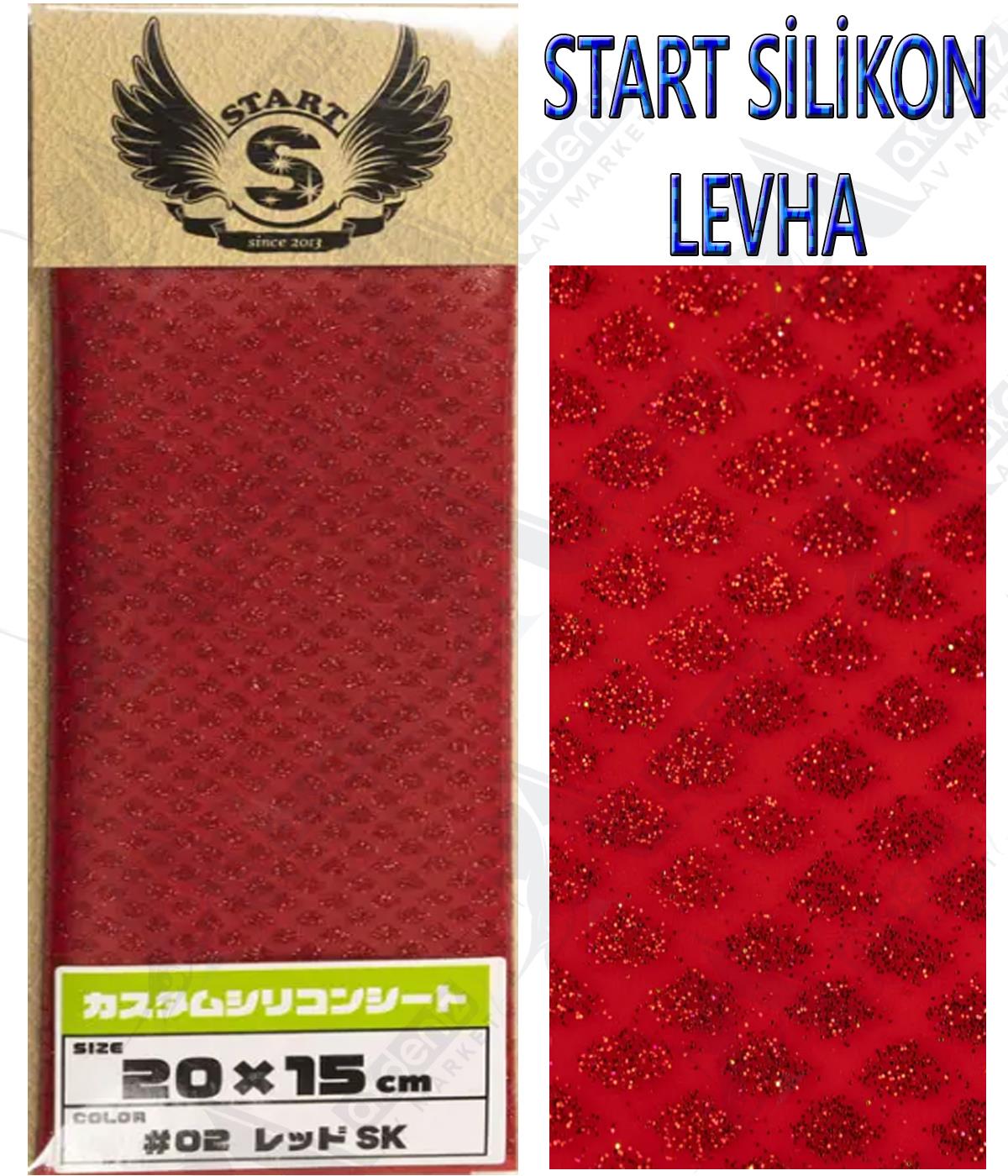 Start Tai Rubber Silikon Plaka (Levha) 20 x 15 Cm #02 Red SKSTART