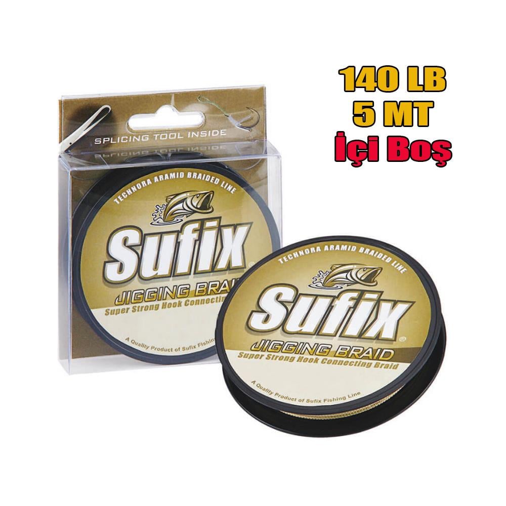 Sufix Jigging Braid Assist Line 140 Lb 5 mt Asist İpi BrownSUFİX