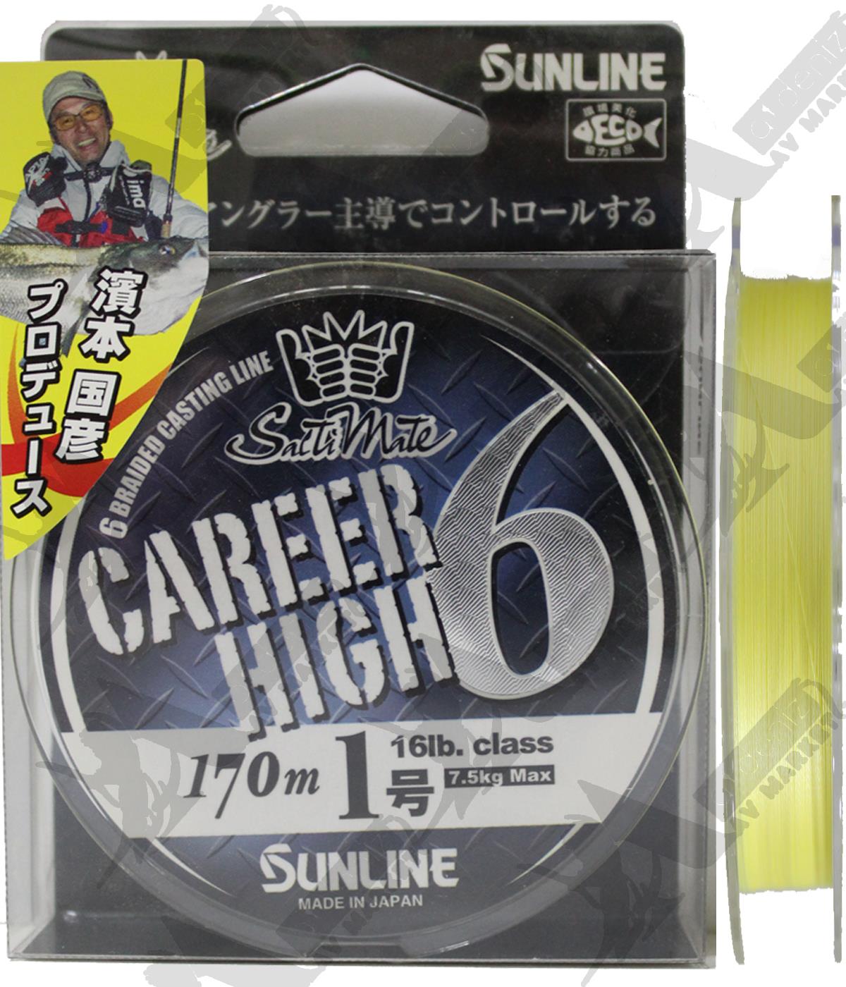 Sunline Saltimate Career Hıgh X6 HG-PE#1 16Lb 170Mt İp MisinaSUNLİNE